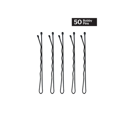 Brushworks - Set of 50 Hairpins Bobby Pins - Black