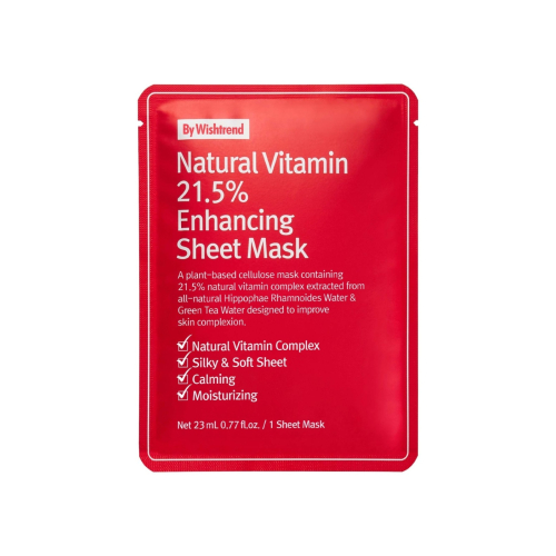 By Wishtrend - Facial Mask Natural Vitamin 21.5% Enhancing Sheet