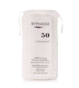 Byphasse - Square cotton pads - 50 units