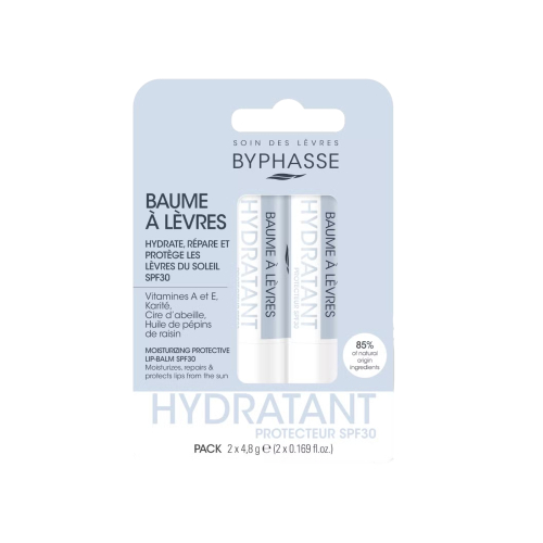 Byphasse - Duo of moisturizing lip balms with SPF30