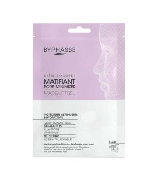 Byphasse - Skin Booster facial mask - Mattifying and minimizing pores