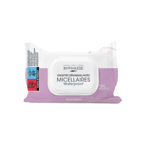 Byphasse - Makeup remover wipes 25 units - Waterproof