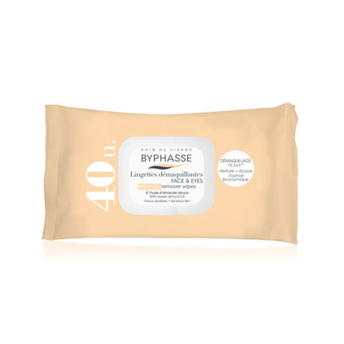 Byphasse - Makeup remover wipes 40 units - Sweet almond oil