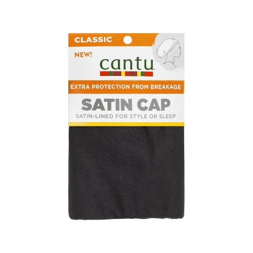 Cantu - Satin Lined Hair Cap - Black