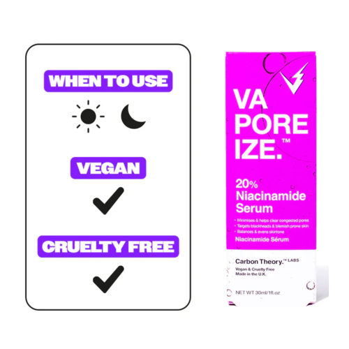 Carbon Theory - *VaPOREize* - Facial serum with Niacinamide 20%