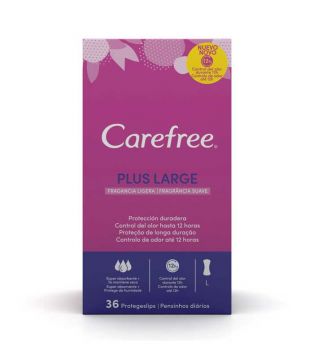 Carefree - Panty liners soft fragrance Plus Large - 36 units