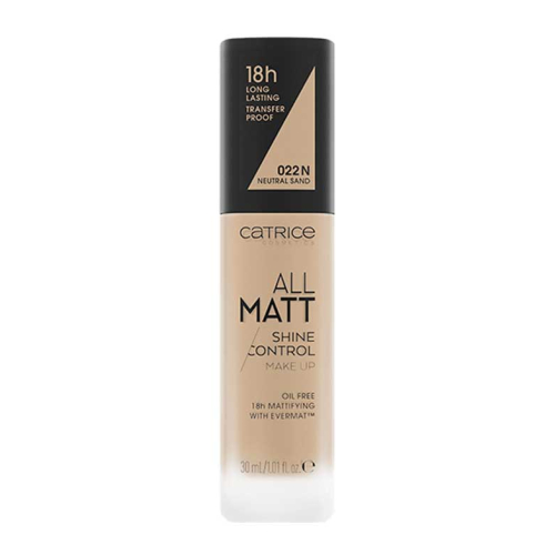 Catrice - Foundation All Matt Shine Control - 022N: Neutral Sand