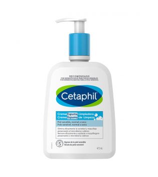 Cetaphil - Foaming Facial Cleansing Cream for Sensitive, Normal to Dry Skin - 473ml