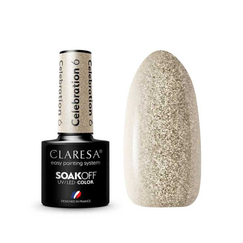 Claresa - *Celebration* - Semi-permanent nail polish Soak off - 06