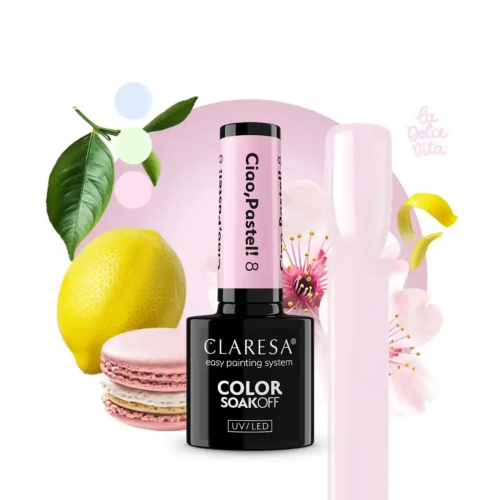 Claresa - *Ciao, Pastel!* - Semi-permanent nail polish Soak off - 08