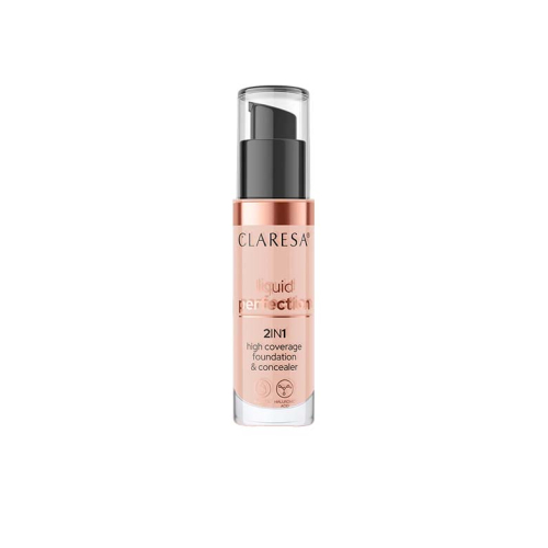 Claresa - Liquid Perfection 2-in-1 concealer and foundation - 104: Nude