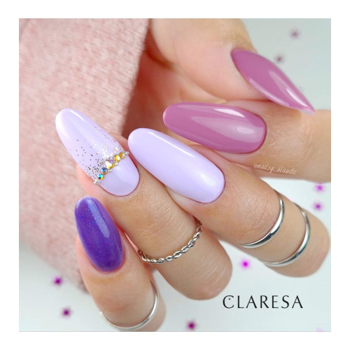 Claresa - Semi-permanent nail polish Soak off - 601:  Purple