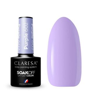 Claresa - Semi-permanent nail polish Soak off - 602:  Purple