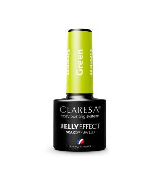 Claresa - Semi-permanent nail polish Jelly Effect - Green