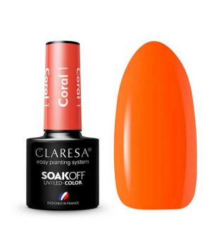 Claresa - Semi-permanent nail polish Soak off - 01: Coral