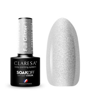 Claresa - Semi-permanent nail polish Soak off - 01: Full Glitter