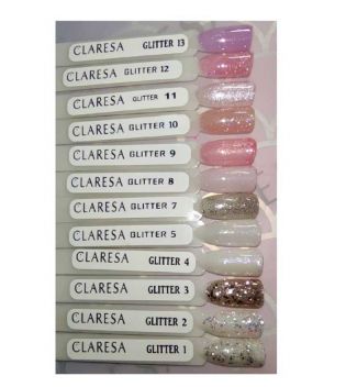 Claresa - Semi-permanent nail polish Soak off - 01: Glitter