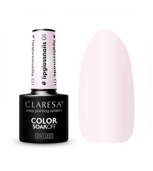 Claresa - Semi-permanent nail polish Soak off - 01: Lip Gloss Nail