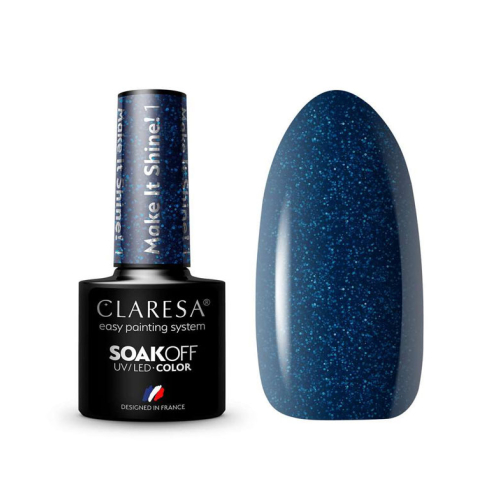 Claresa - Semi-permanent nail polish Soak off - 01: Make It Shine!