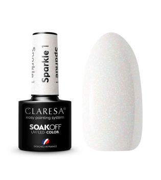 Claresa - Semi-permanent nail polish Soak off - 01: Sparkle