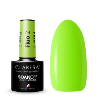 Claresa - Semi-permanent nail polish Soak off - 02: Fluo