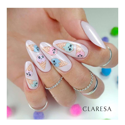 Claresa - Semi-permanent nail polish Soak off - 02: Ice Cream