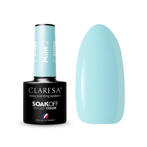Claresa - Semi-permanent nail polish Soak off - 02: Mint