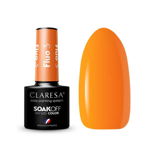 Claresa - *Fluo* - Semi-permanent nail polish Soak off - 03