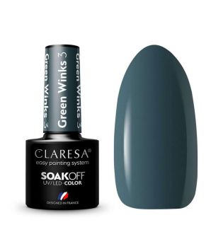 Claresa - Semi-permanent nail polish Soak off - 03: Green Winks