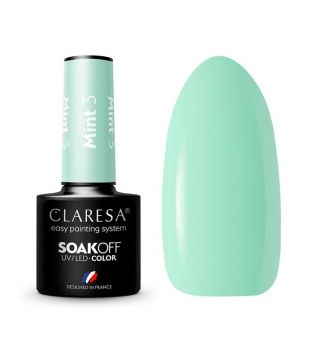 Claresa - Semi-permanent nail polish Soak off - 03: Mint