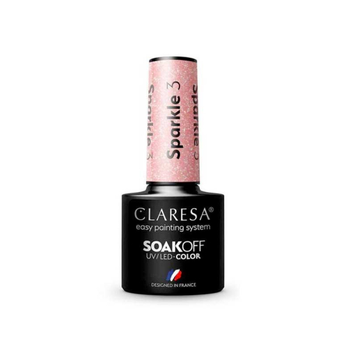Claresa - Semi-permanent nail polish Soak off - 03: Sparkle