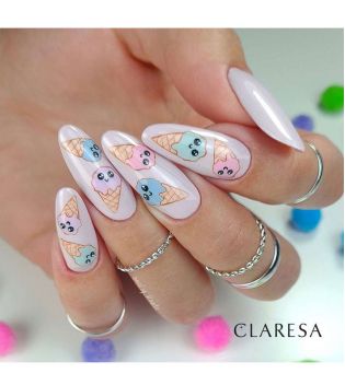 Claresa - Semi-permanent nail polish Soak off - 04: Ice Cream