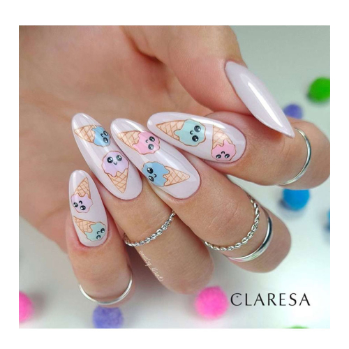Claresa - Semi-permanent nail polish Soak off - 04: Ice Cream