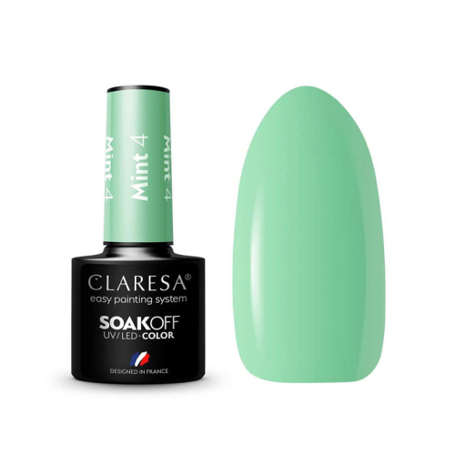 Claresa - Semi-permanent nail polish Soak off - 04: Mint