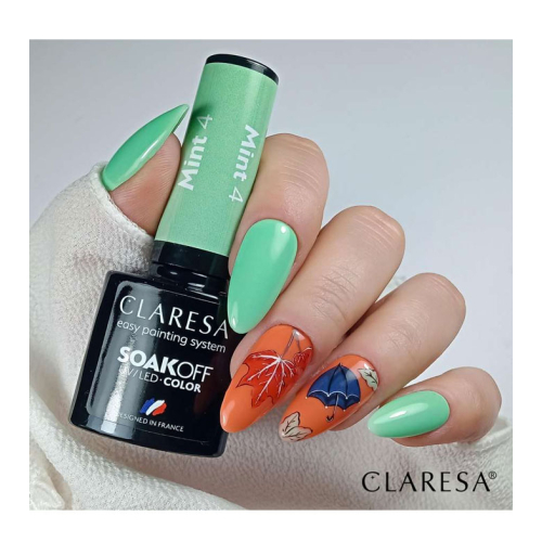 Claresa - Semi-permanent nail polish Soak off - 04: Mint