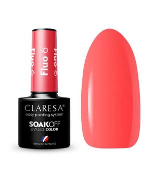 Claresa - Semi-permanent nail polish Soak off - 06: Fluo