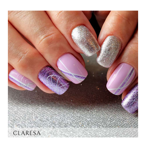 Claresa - Semi-permanent nail polish Soak off - 06: Full Glitter
