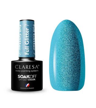 Claresa - Semi-permanent nail polish Soak off - 07: Full Glitter