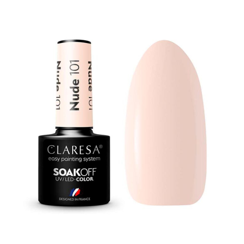 Claresa - Semi-permanent nail polish Soak off - 101: Nude