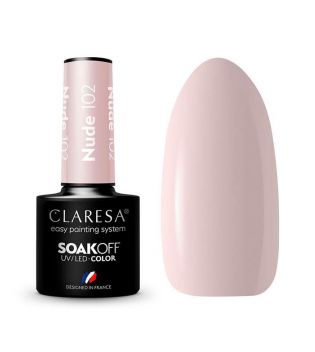 Claresa - Semi-permanent nail polish Soak off - 102: Nude