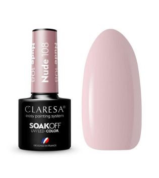 Claresa - Semi-permanent nail polish Soak off - 108: Nude