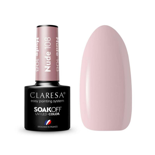 Claresa - Semi-permanent nail polish Soak off - 108: Nude