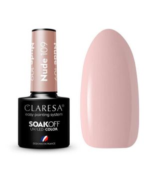 Claresa - Semi-permanent nail polish Soak off - 109: Nude