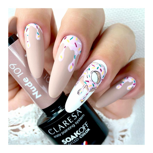 Claresa - Semi-permanent nail polish Soak off - 109: Nude