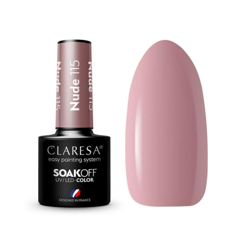 Claresa - Semi-permanent nail polish Soak off - 115: Nude