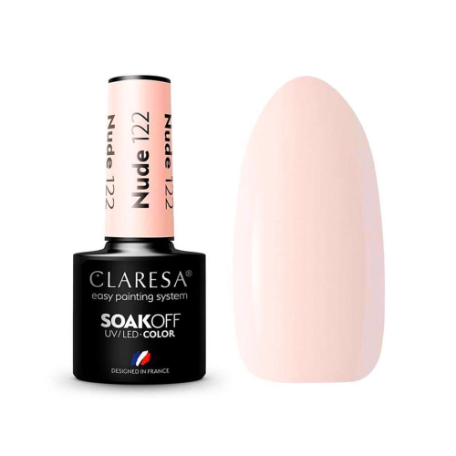 Claresa - Semi-permanent nail polish Soak off - 122: Nude