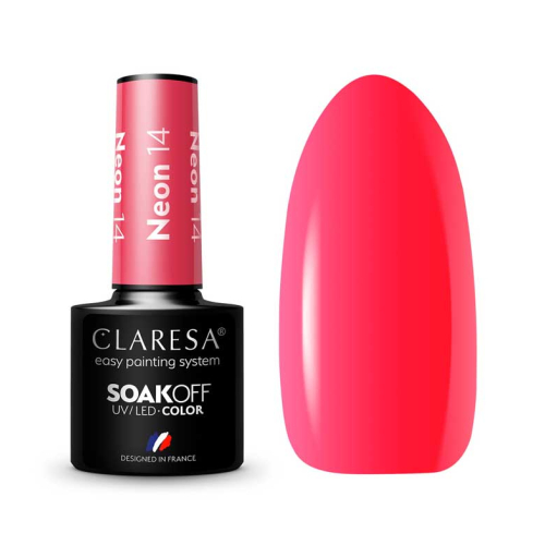 Claresa - Semi-permanent nail polish Soak off - 14: Neon