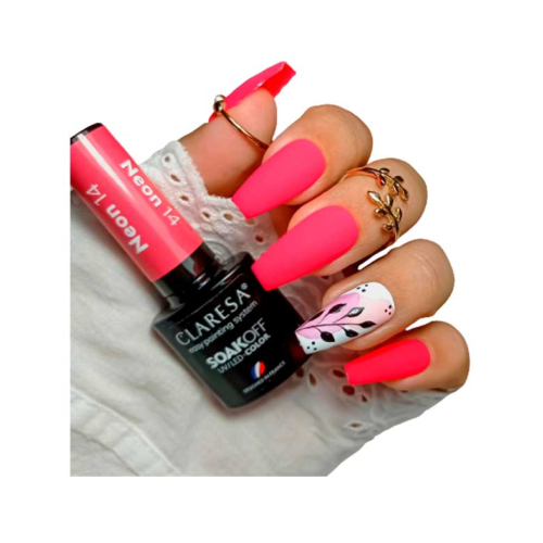 Claresa - Semi-permanent nail polish Soak off - 14: Neon