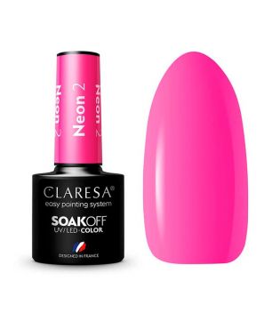 Claresa - Semi-permanent nail polish Soak off - 2: Neon