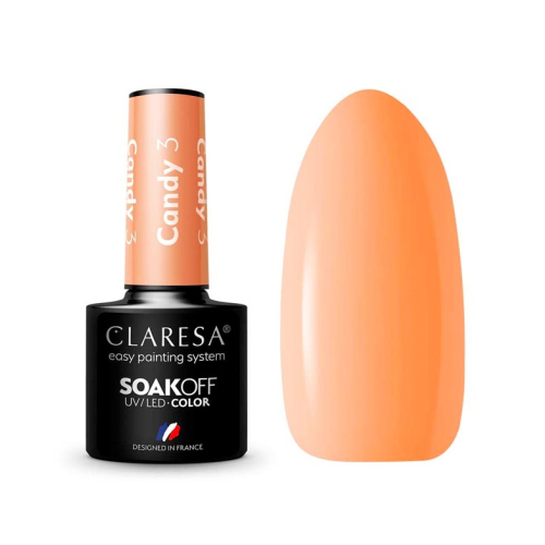 Claresa - Semi-permanent nail polish Soak off - 3: Candy